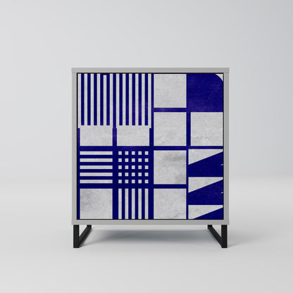 Credenza a 1 anta THE RIGHT PLACES in finitura grigia