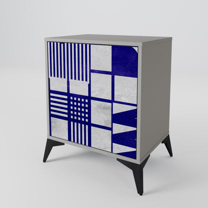 Credenza a 1 anta THE RIGHT PLACES in finitura grigia