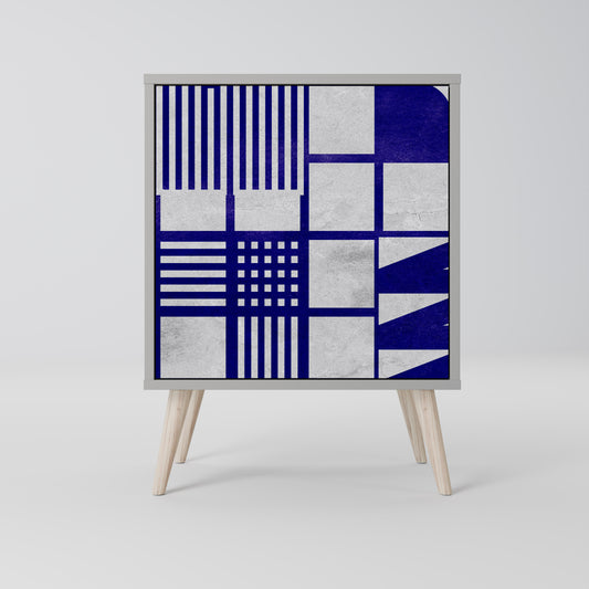 Credenza a 1 anta THE RIGHT PLACES in finitura grigia