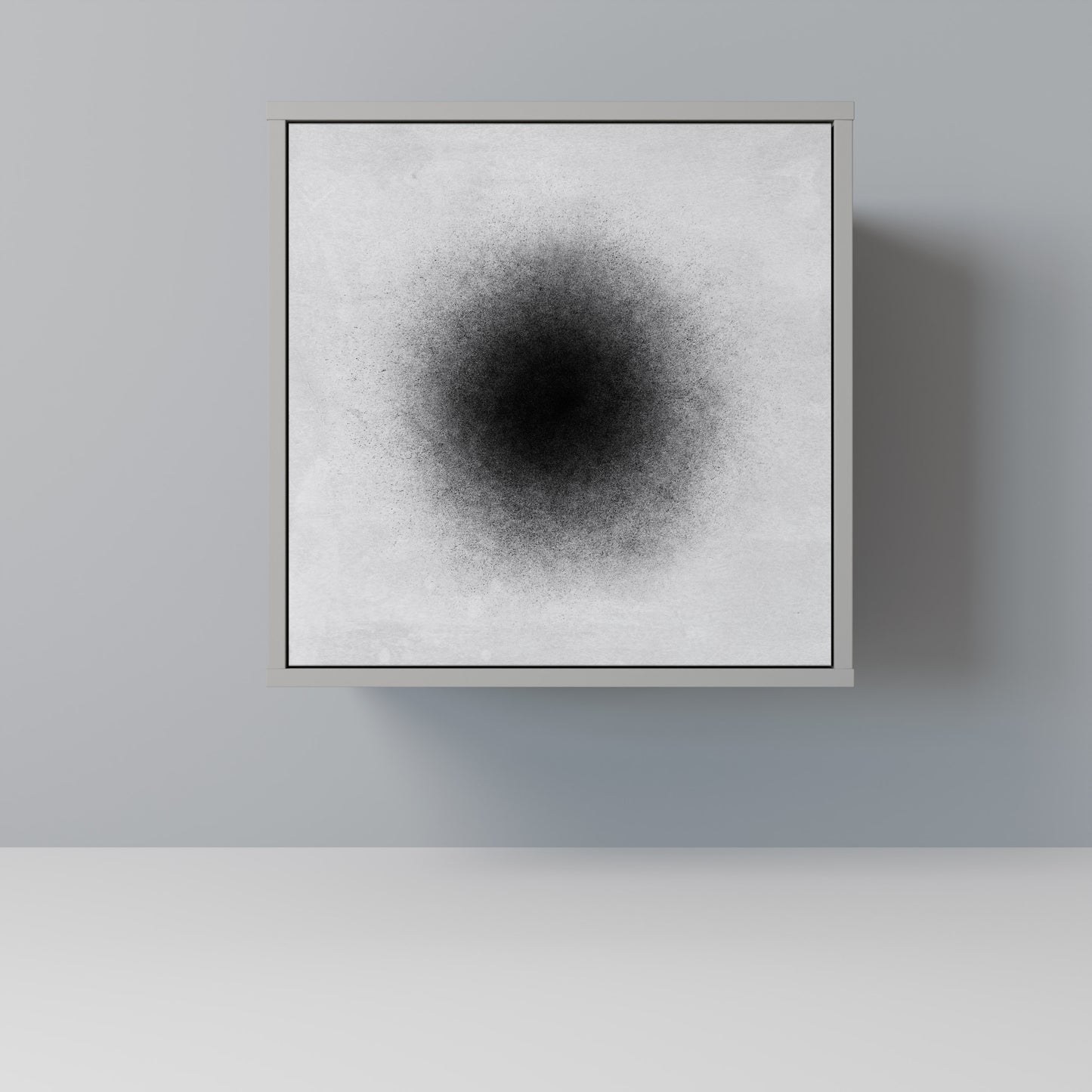 Credenza BLACK HOLE a 1 anta con finitura grigia