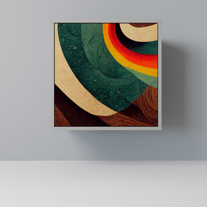 Credenza a 1 anta COLORFUL STRANDS con finitura grigia