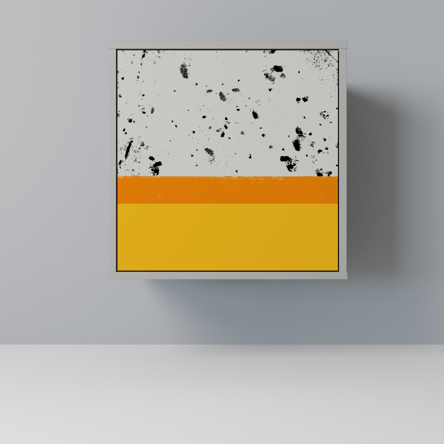 Credenza a 1 anta DYED BY ORANGE con finitura grigia