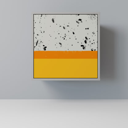 Credenza a 1 anta DYED BY ORANGE con finitura grigia