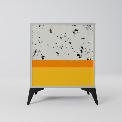 Credenza a 1 anta DYED BY ORANGE con finitura grigia