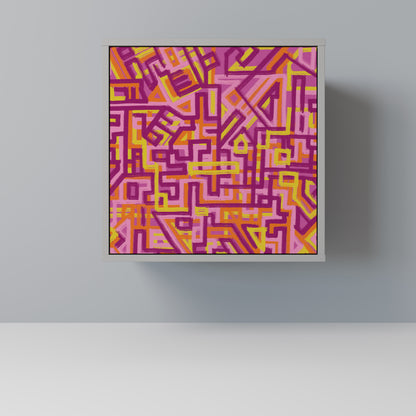 Credenza a 1 anta LOVELY MEMORIES con finitura grigia