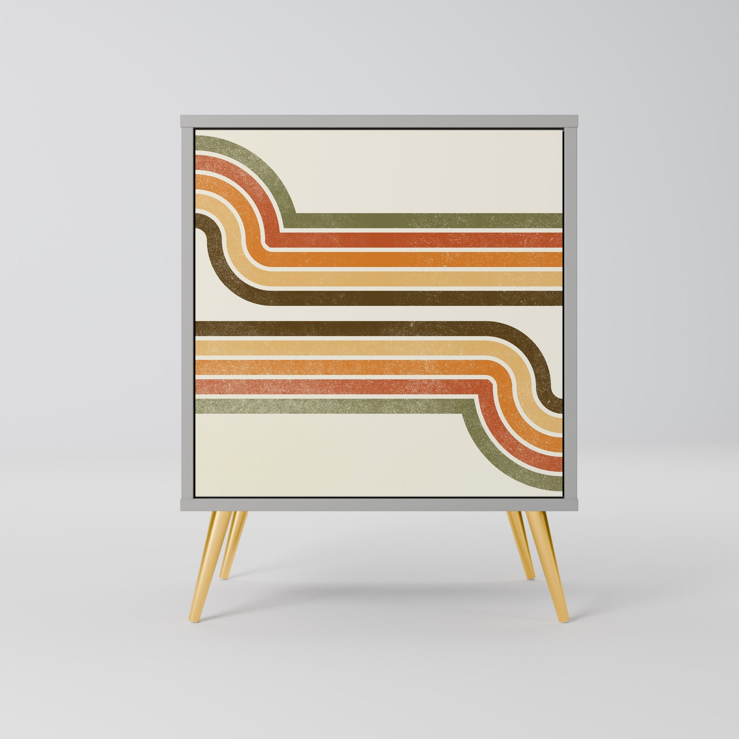 EXCEPTIONAL STREAM 1-Door Sideboard in Grey Finish