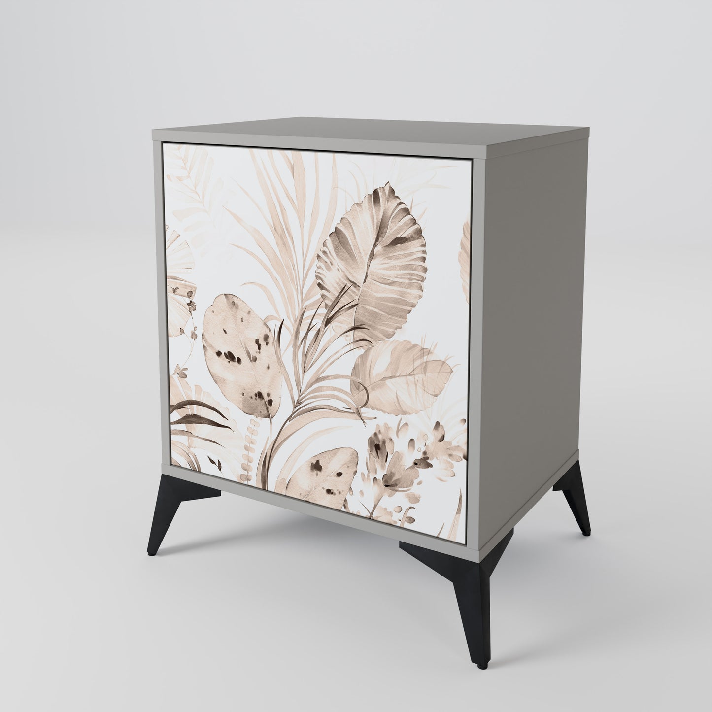 Credenza WILD TENDERNESS a 1 anta con finitura grigia