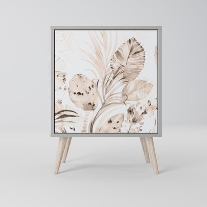 Credenza WILD TENDERNESS a 1 anta con finitura grigia