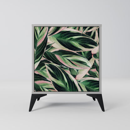 Credenza EERIE STROMANTHE a 1 anta con finitura grigia