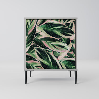 Credenza EERIE STROMANTHE a 1 anta con finitura grigia