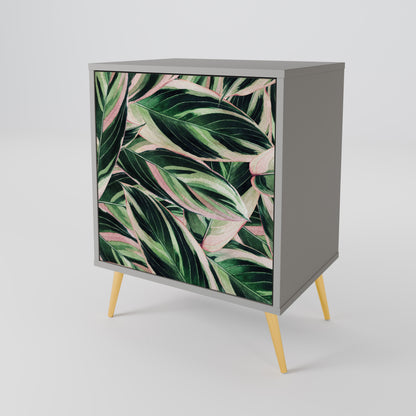 Credenza EERIE STROMANTHE a 1 anta con finitura grigia