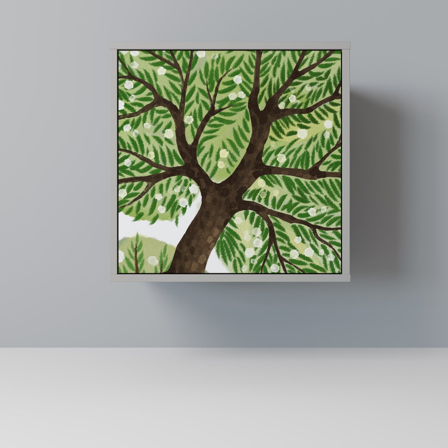 WILDERNESS DASH 1-Door Sideboard in Grey Finish