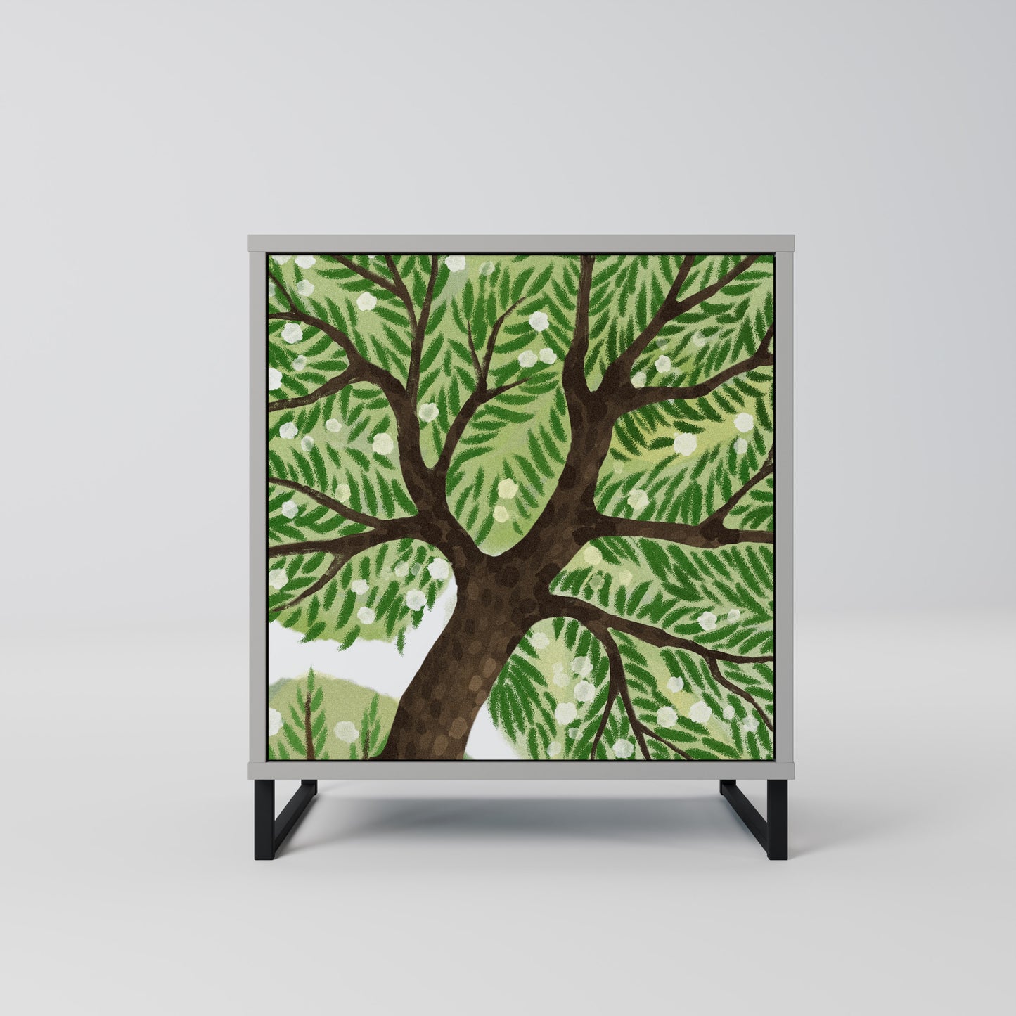 WILDERNESS DASH 1-Door Sideboard in Grey Finish