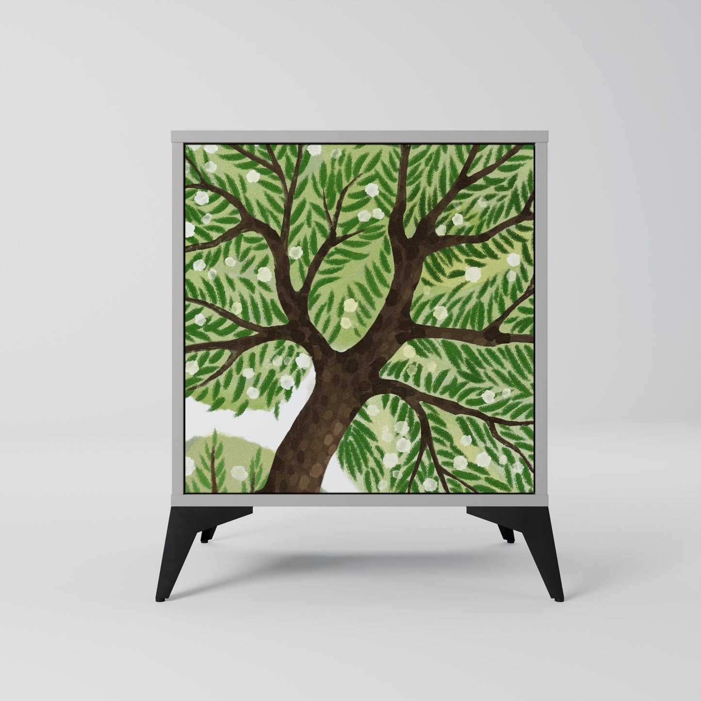 WILDERNESS DASH 1-Door Sideboard in Grey Finish