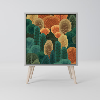 Credenza AUTUMN KALEIDOSCOPE a 1 anta con finitura grigia