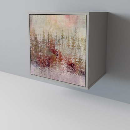 Credenza VEILED SUMMIT a 1 anta con finitura grigia