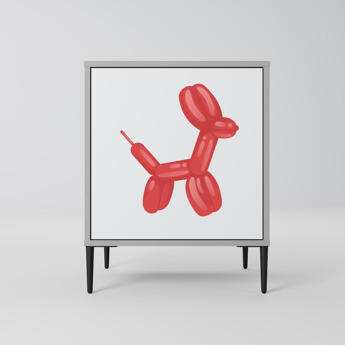 Credenza a 1 anta CHILDHOOD MEMORY in finitura grigia