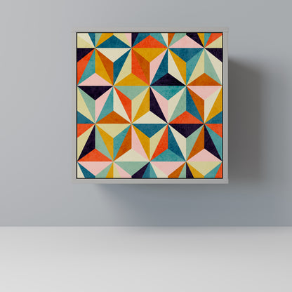 TESSELATE TREASURES 1-Door Sideboard in Grey Finish