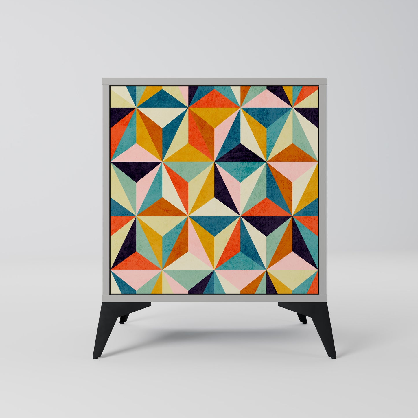 TESSELATE TREASURES 1-Door Sideboard in Grey Finish