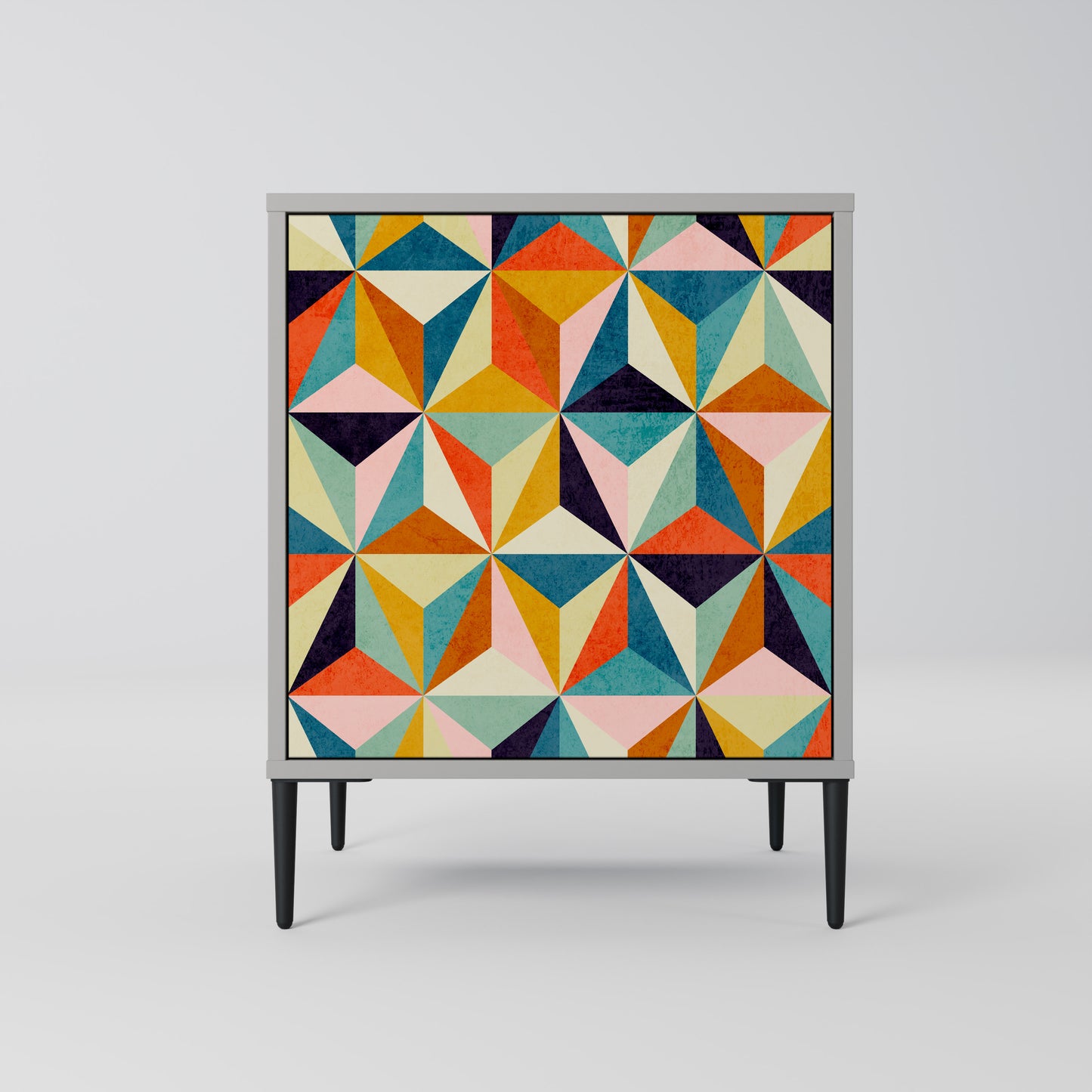 TESSELATE TREASURES 1-Door Sideboard in Grey Finish