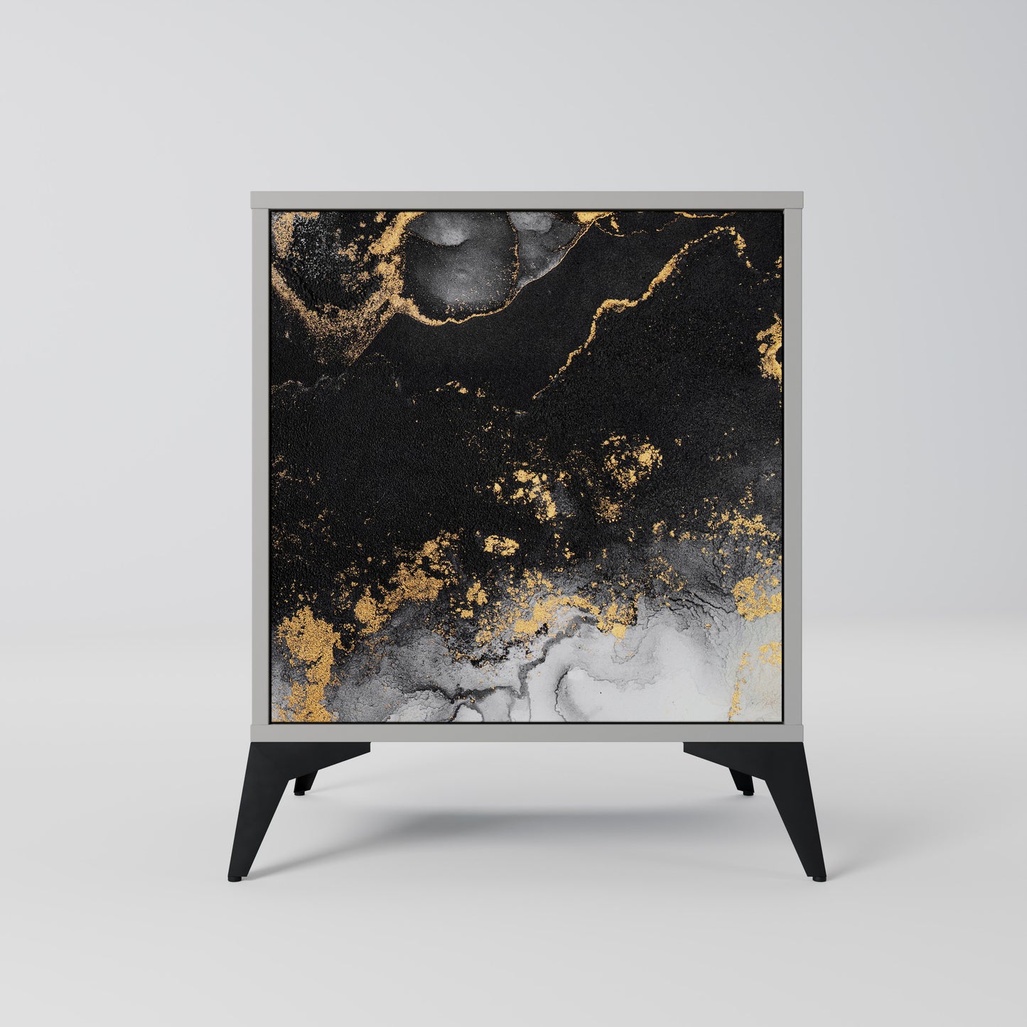 Credenza a 1 anta MARBLE OF TOMMORROW in finitura grigia