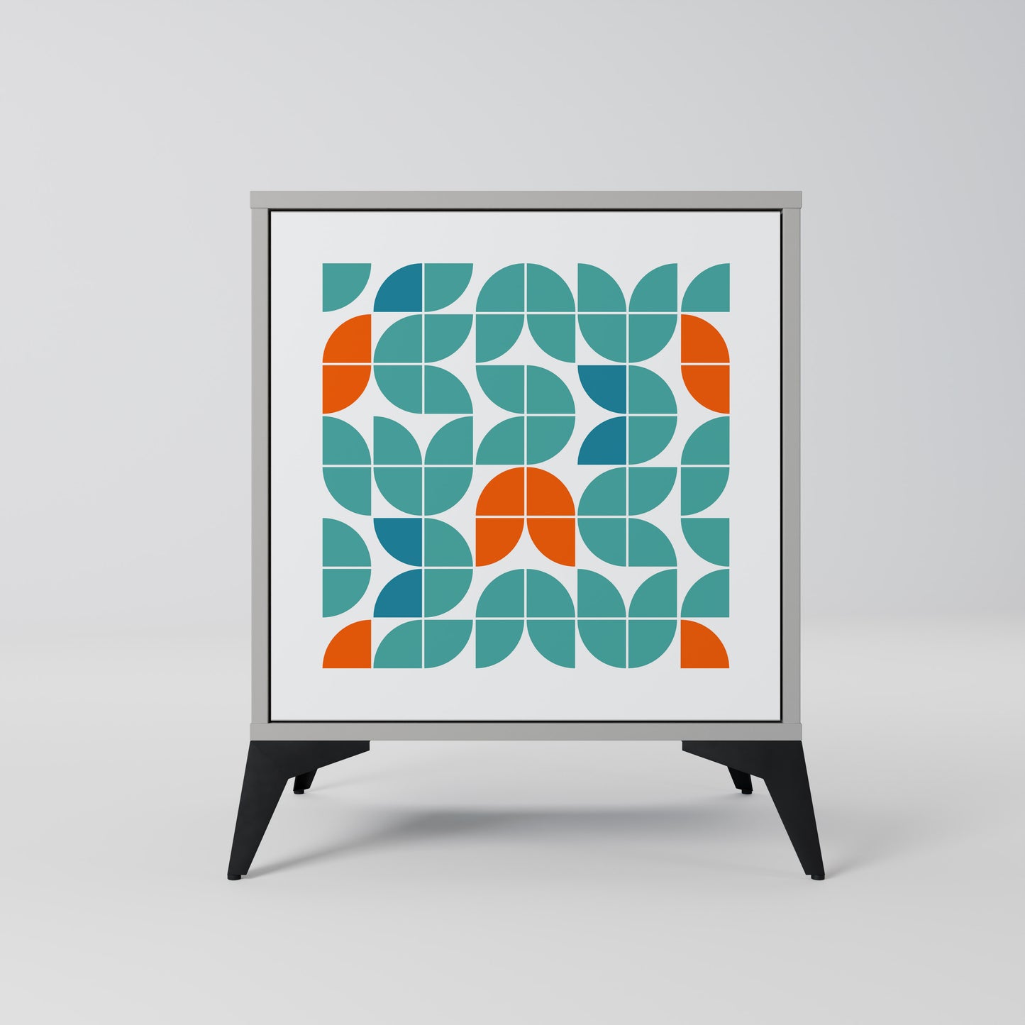 Credenza BE THE CHANGE a 1 anta con finitura grigia