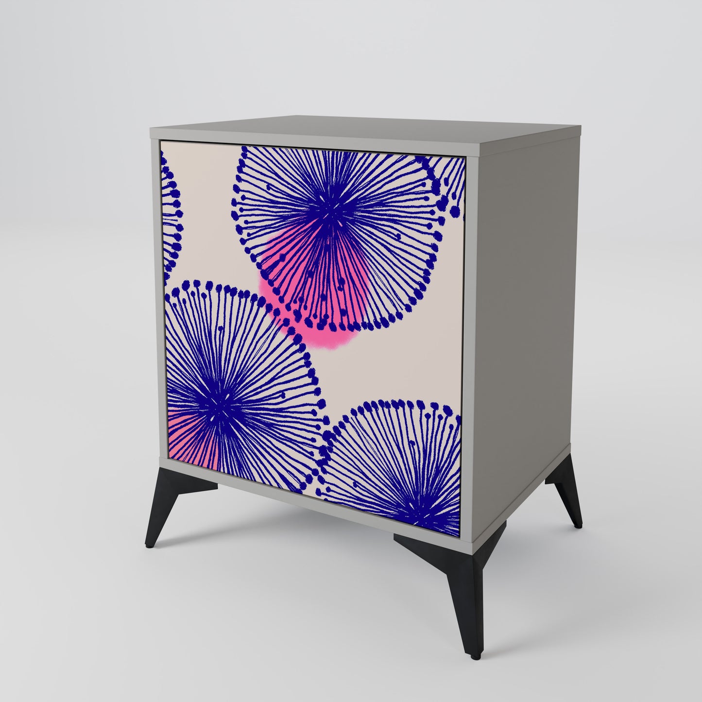 Credenza MAGIC NATURE a 1 anta in finitura grigia