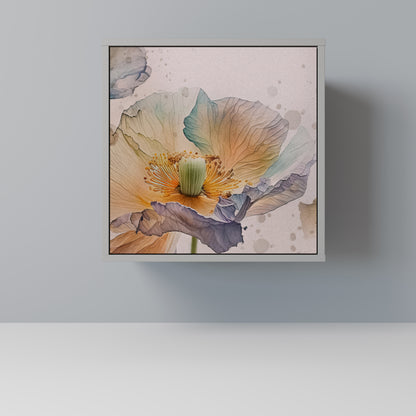 Credenza SOFTEN POPPY a 1 anta con finitura grigia