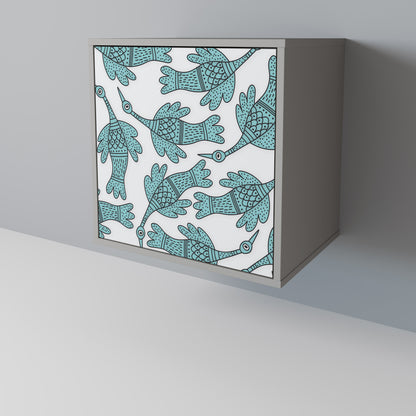 WATERSPOUT SONGIBIRD 1-Door Sideboard in Grey Finish