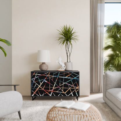 POLYGON VERVE 2-Door Sideboard in Black Finish