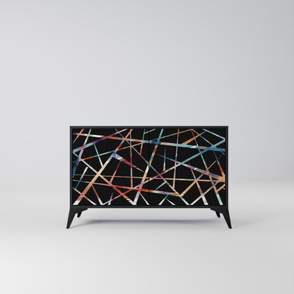 POLYGON VERVE 2-Door Sideboard in Black Finish