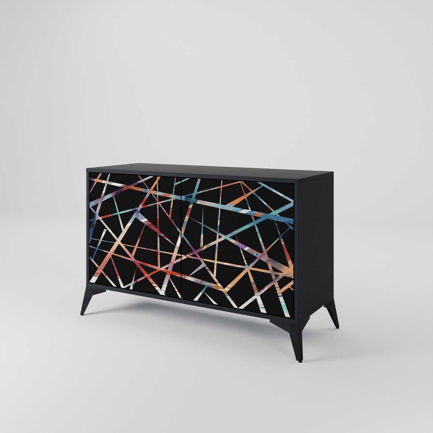 POLYGON VERVE 2-Door Sideboard in Black Finish