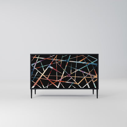 POLYGON VERVE 2-Door Sideboard in Black Finish