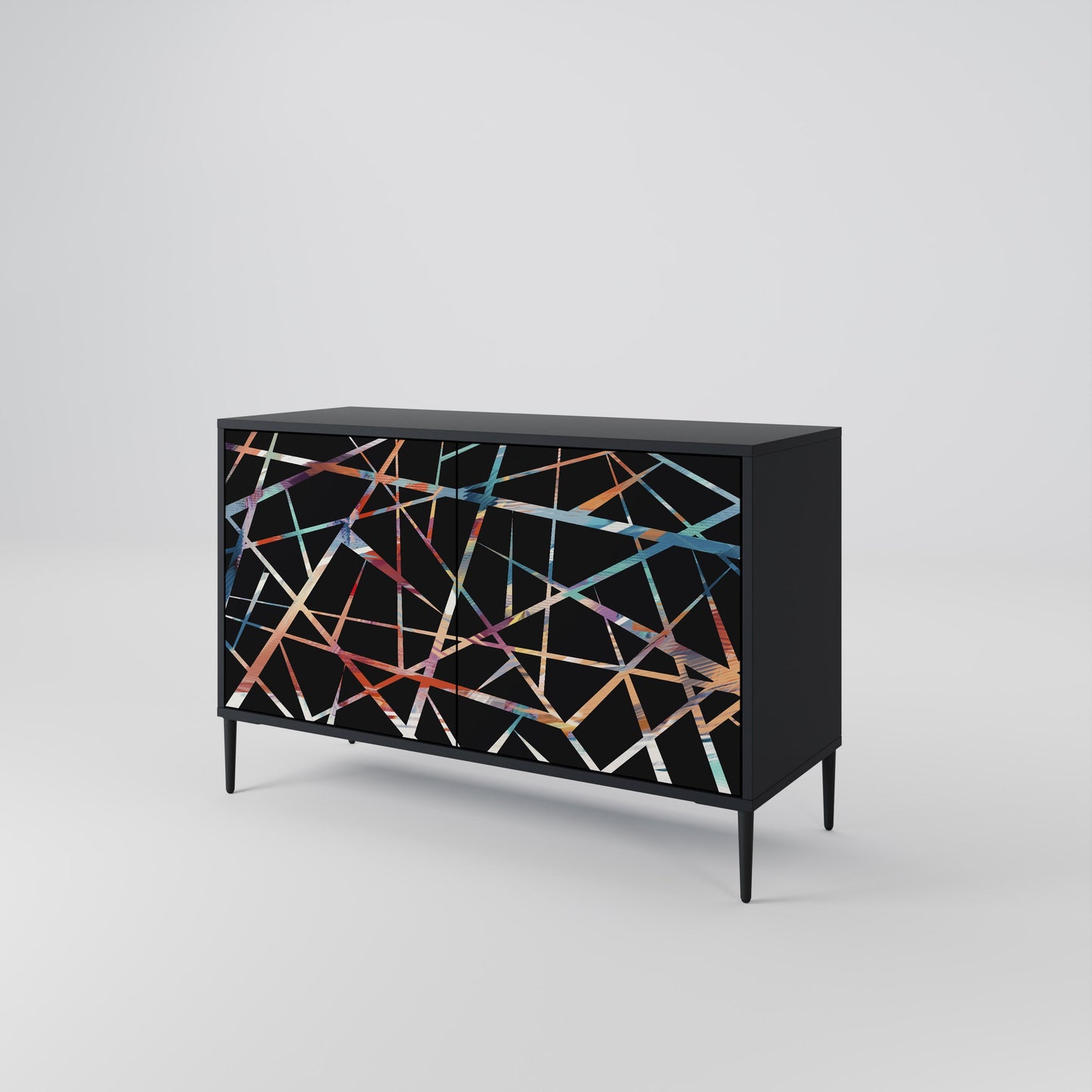 POLYGON VERVE 2-Door Sideboard in Black Finish