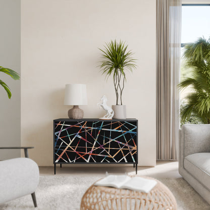 POLYGON VERVE 2-Door Sideboard in Black Finish