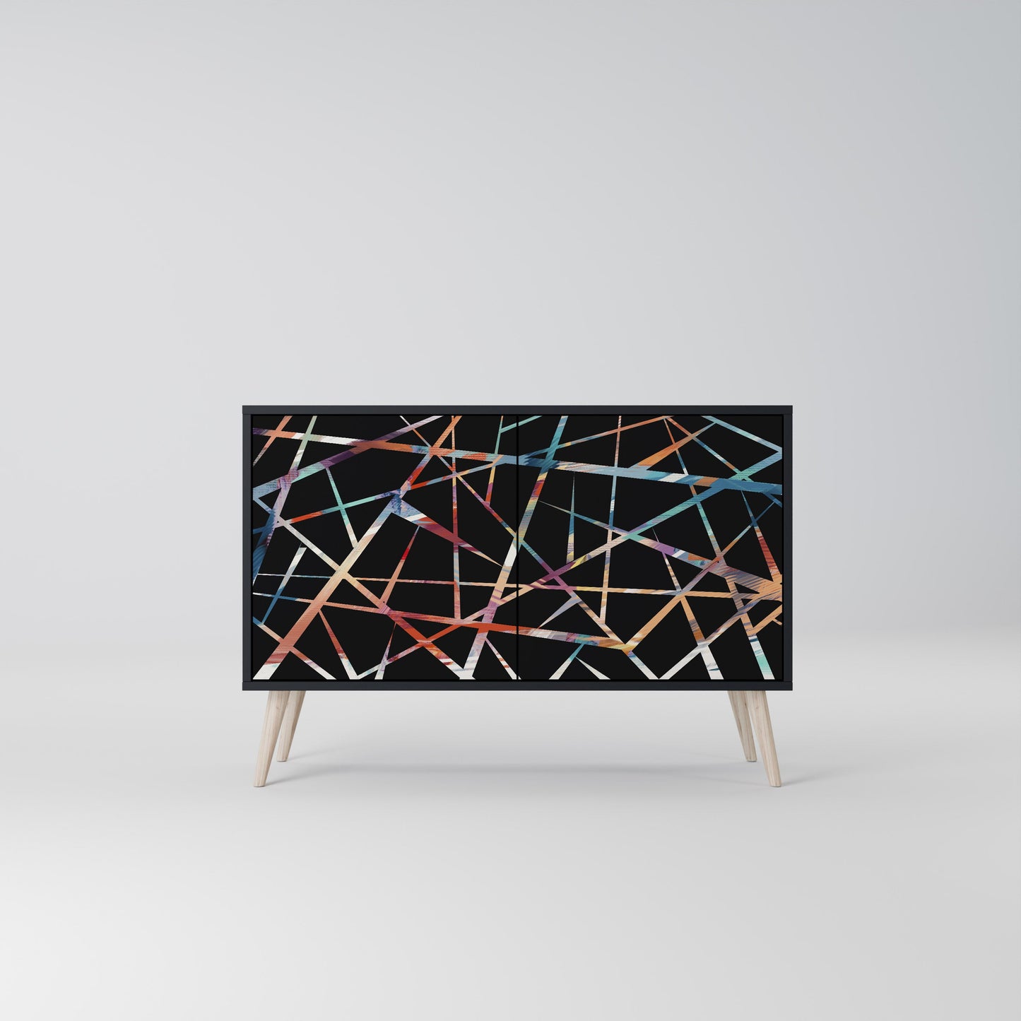 POLYGON VERVE 2-Door Sideboard in Black Finish