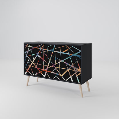 POLYGON VERVE 2-Door Sideboard in Black Finish