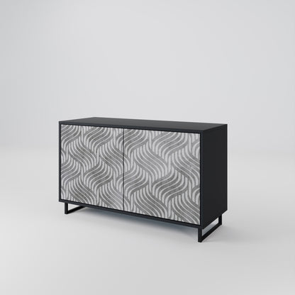 CONCRETE MOVEMENT 2-Door Sideboard in Black Finish
