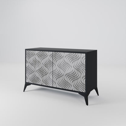 CONCRETE MOVEMENT 2-Door Sideboard in Black Finish