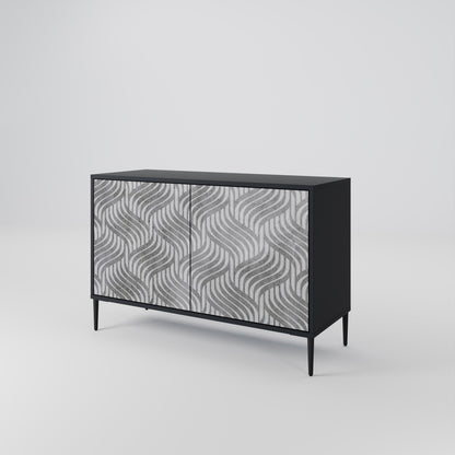 CONCRETE MOVEMENT 2-Door Sideboard in Black Finish