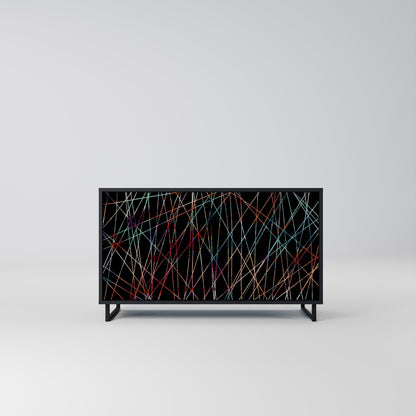 LUMINOUS SNARE 2-Door Sideboard in Black Finish