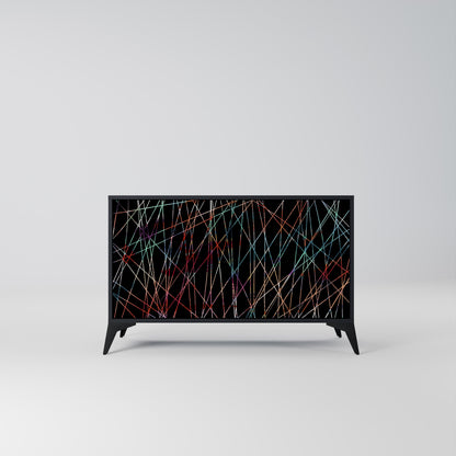 LUMINOUS SNARE 2-Door Sideboard in Black Finish