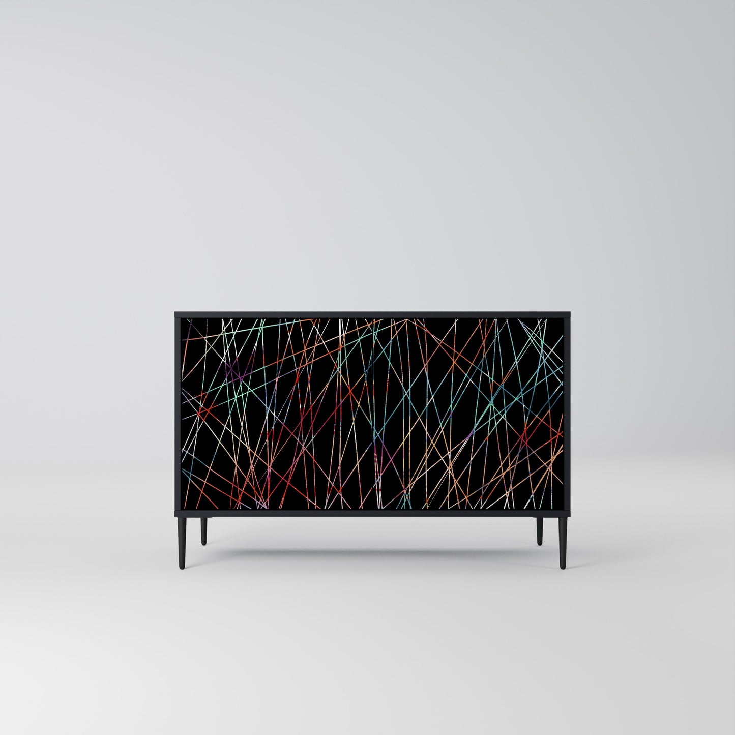 LUMINOUS SNARE 2-Door Sideboard in Black Finish