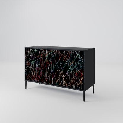 LUMINOUS SNARE 2-Door Sideboard in Black Finish