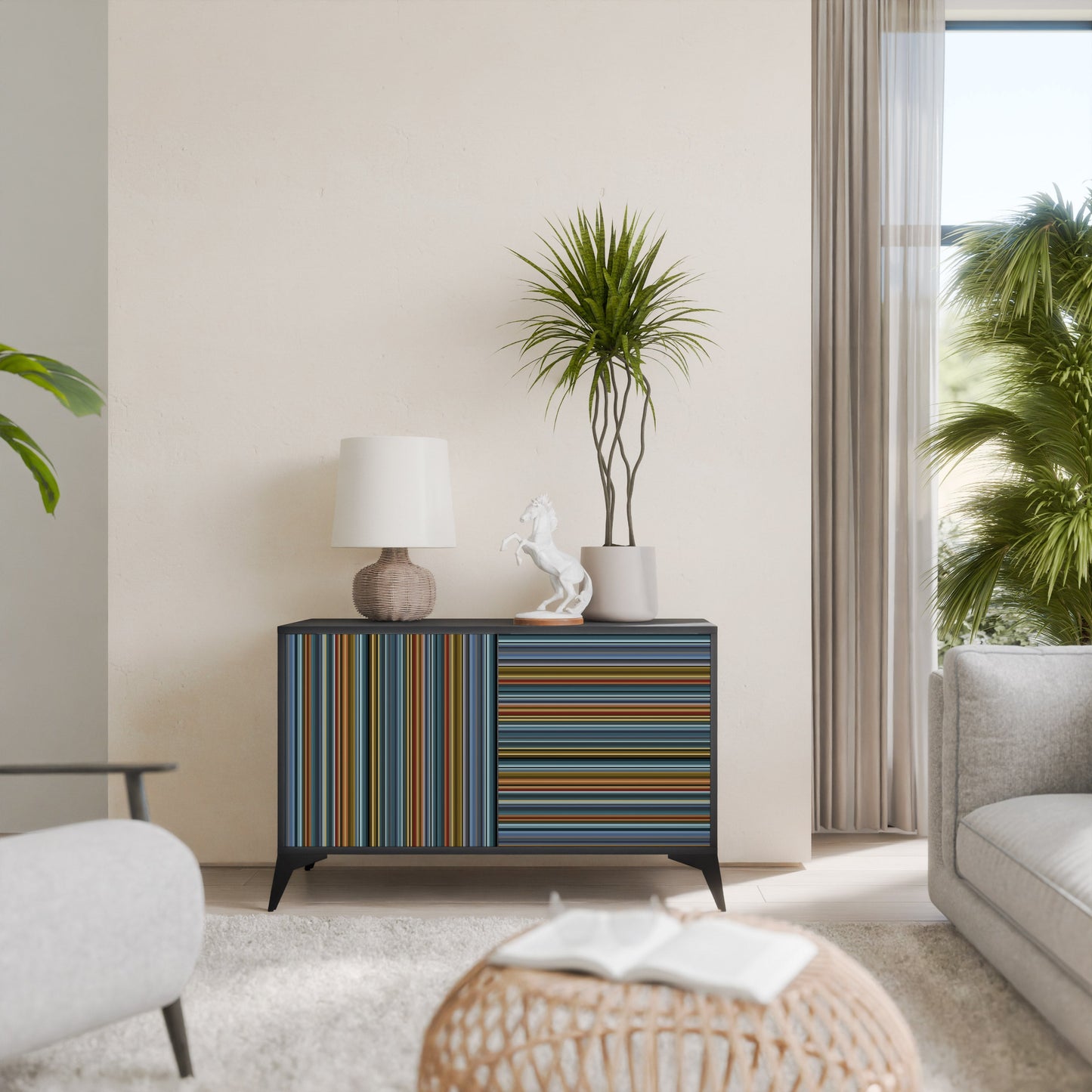 LINEOUT SPECTRUM 2-Door Sideboard in Black Finish