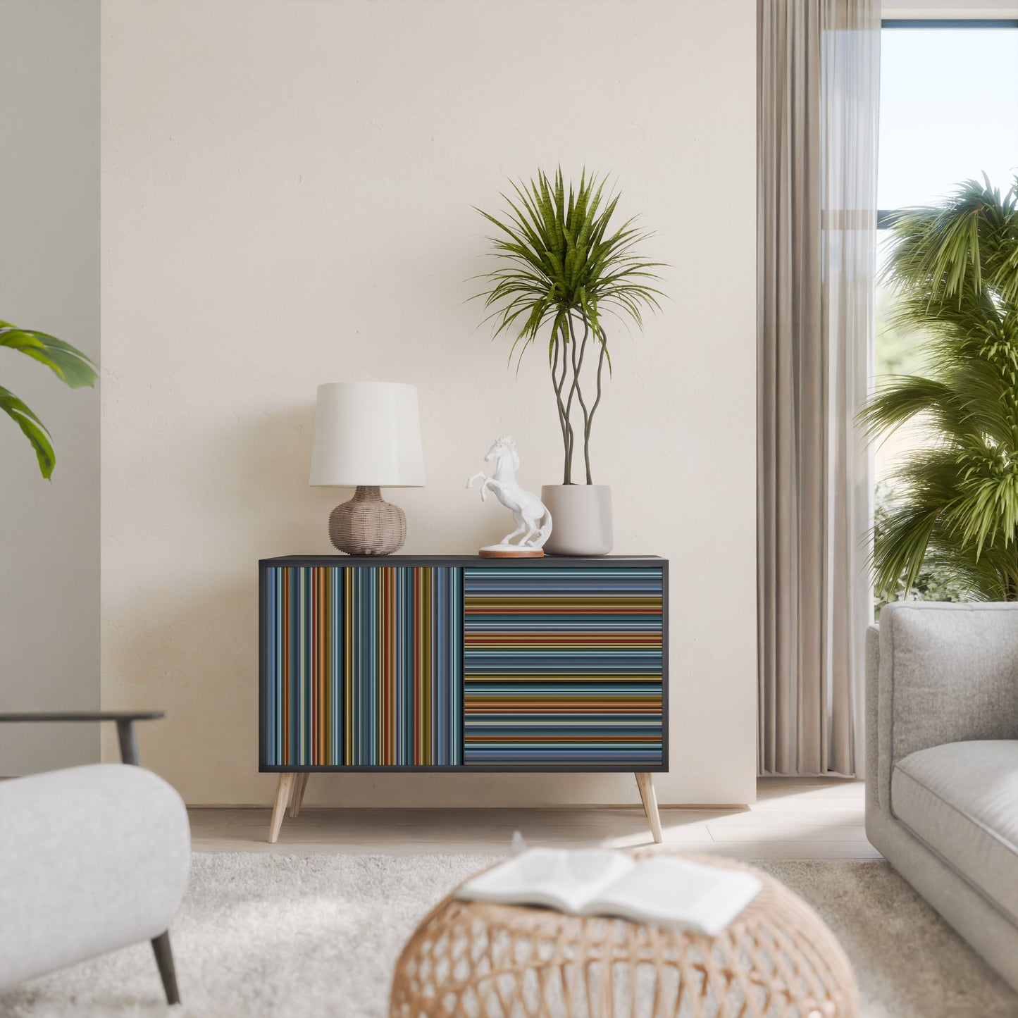 LINEOUT SPECTRUM 2-Door Sideboard in Black Finish