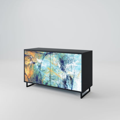 ABSTRACT THOUGHTS 2-Door Sideboard in Black Finish