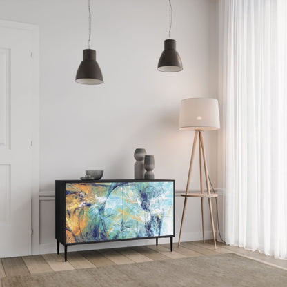 ABSTRACT THOUGHTS 2-Door Sideboard in Black Finish