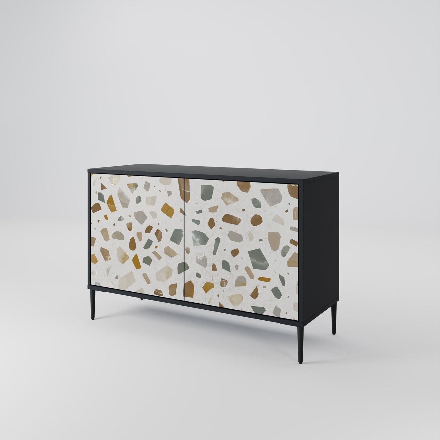 PIECES OF TOMORROW 2-Door Sideboard in Black Finish