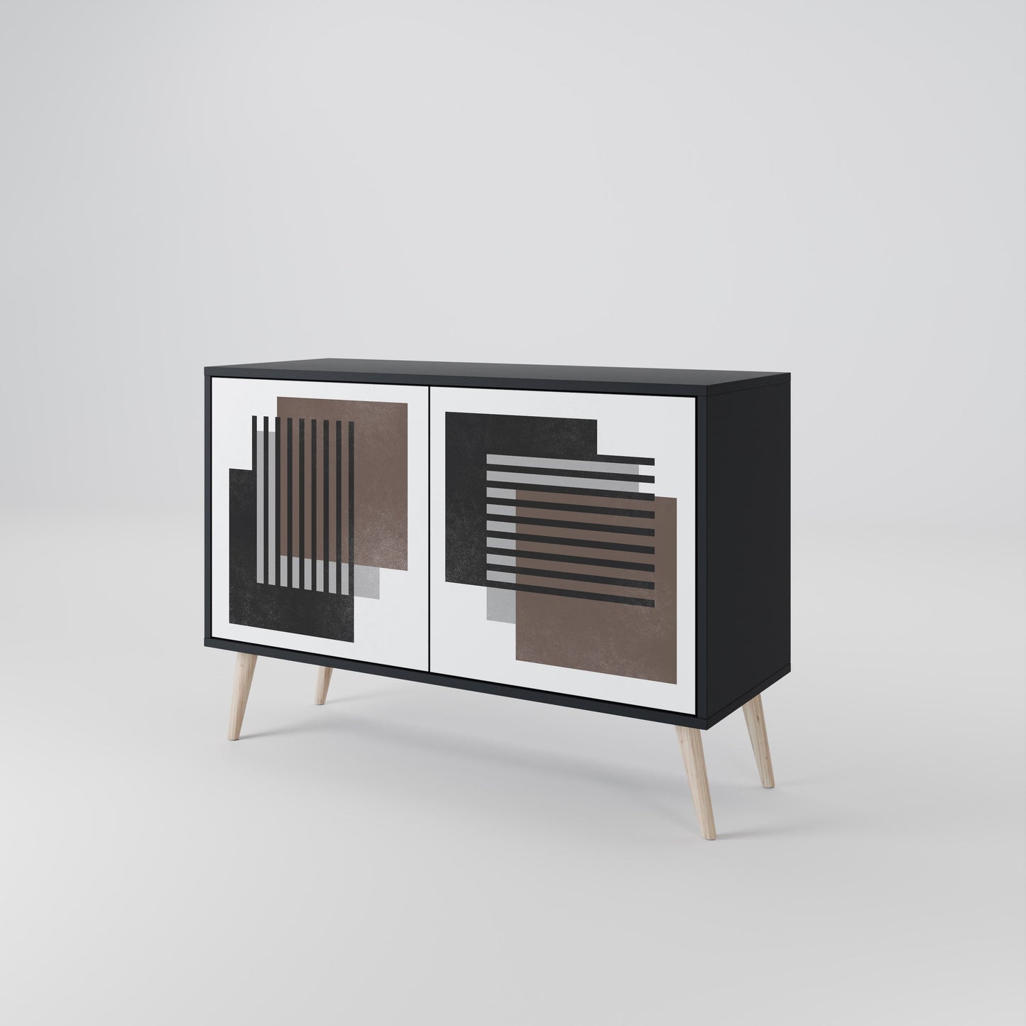 SHADOW SYNCHRONY 2-Door Sideboard in Black Finish